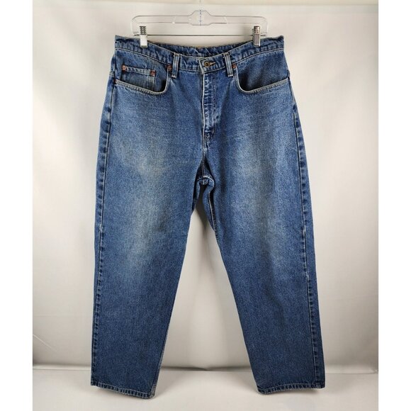 Polo Jeans Co. Jeans Mens 36x30 Blue Denim Baggy High Rise Pants - Picture 1 of 12